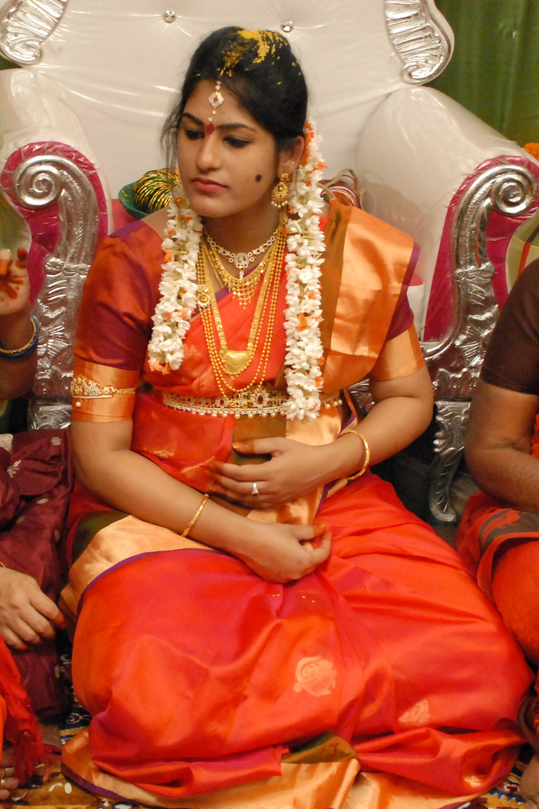 Candid wedding laughter during Talambralu celebration in Visakhapatnam